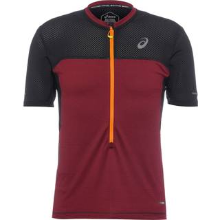 Asics Men's Fujitrail Short Sleeve Top Antique Red/Performance Black, XS