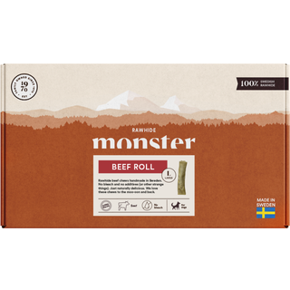 Monster Rawhide Beef Roll Box Large - 28 cm / 5-pak