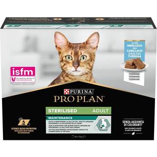 Purina Pro Plan Cat Adult Sterilised Maintenance Terrine med torsk 10x75 g