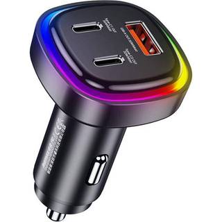 Remax - Car charger USB 2x USB C RCC330 66W black