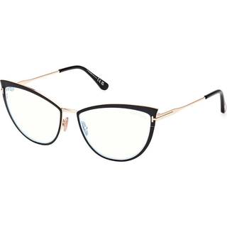 Tom Ford FT5877-B Blue-Light Block 001 56 Briller Kvinder Black - Shiny Black - 56mm