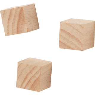 Whiteboard magnet, træ, 15x15x15 mm. 3 stk.