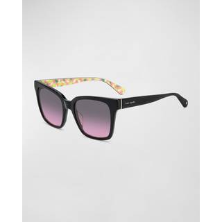 Kate Spade Harlow/G/S Asian Fit 807/FF 55 Solbriller Kvinder Black - Black - 55mm