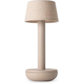 Two Bordlampe, Beige