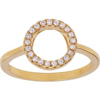 Joanli Nor  ANNANOR ring m. zirkoncirkel i forgyldt