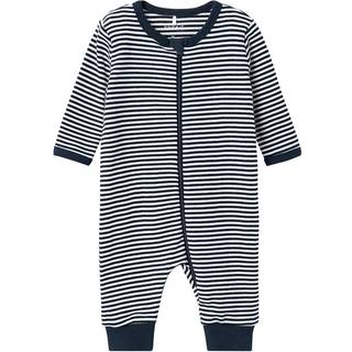 Name it pyjamas dragt i sort m. striber til børn