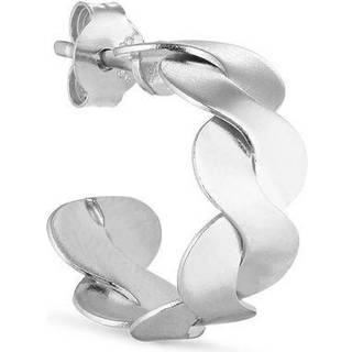 Jane Kønig Small Wavy Hoop Ørering Single Sølv SWH-AW22-S - Dame - 925 Sterling Silver
