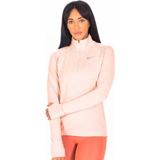 Nike Therma-Fit Element Half-Zip Running Top Women - Coral, Grey, Size L - coral
