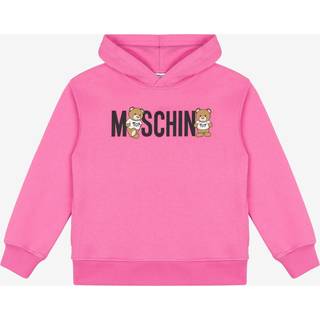 Moschino Kids Teddy Bear cotton jersey hoodie - pink - Y 12