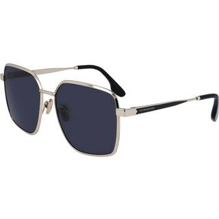 Victoria Beckham Kvinde VB234S 714 Solbriller Metal Guld Blå Geometrisk Fotokromatisk