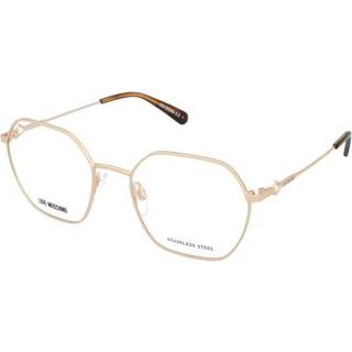 Moschino Kvinde MOL614 000 Optiske stel Stål Guld Geometrisk