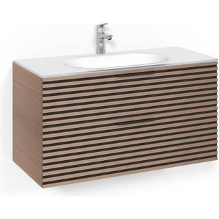 Macro Design Vaskeskab Crown Stripe Med Håndvask i Glas