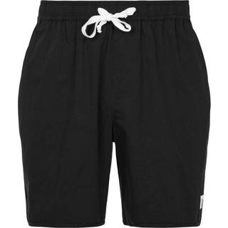 Knowledge Cotton Apparel Men's Swim Shorts With Elastic Waist Black Jet, S