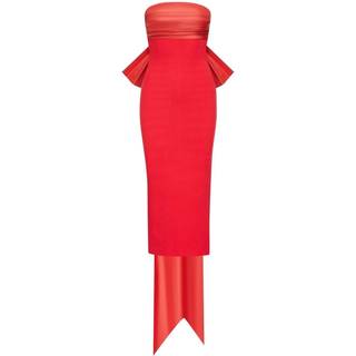 Oscar de la Renta Satin-trimmed gown - red - S