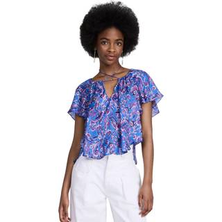 Isabel Marant Penelope printed silk-blend top - multicoloured - XXS