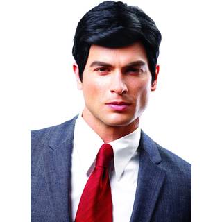 Scheitelperücke Clark schwarz