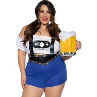 2 pc lederhosen honning inkluderer - 1x -2x / flerfarvet