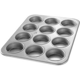 Chicago Metallic Glazed Aluminized Steel 12 Cup Jumbo Muffin Pan