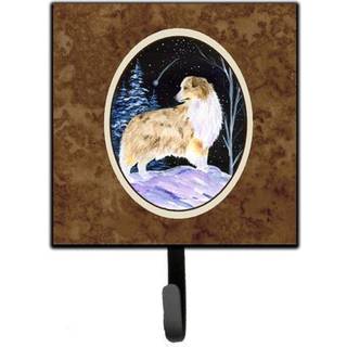 """" Caroline's Treasures SS8359SH4 Starry Night Australian Shepherd Leash Holder eller Key Hook Small Multicolor """"