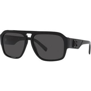 Dolce & Gabbana DG4403F Asian Fit 501/87 58 Solbriller Mænd Black - Black - 58mm