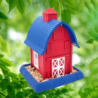 North States Village Collection Americana Barn Birdfeeder: Let fyld og ren. Hængende eller stangmontering. Lavet i USA. 5 pund frøkapacitet (10.2