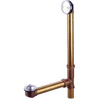 Kingston Brass DLL3181 18 """" Badaffald og overl?b med l?ft og l?safl?b 20 gauge poleret krom