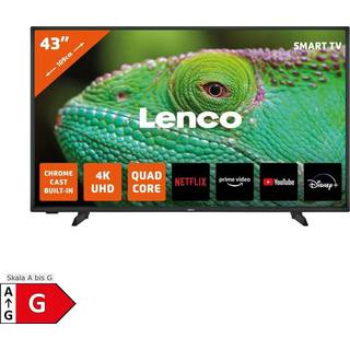 Lenco - 43" 4K Android Smart TV Sort - LED-4353BK