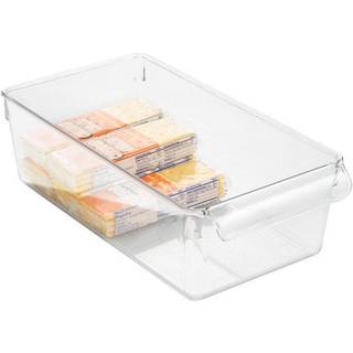 Opbevaringskasse med håndtag - Transparent - B:15.5 cm D: 29.5 cm H: 9 cm - Emma