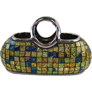 Dekorative keramiske og glaspung blomstervaser 11,5 """" X 5,5 """" X 7,5 """" (H) DMCV007