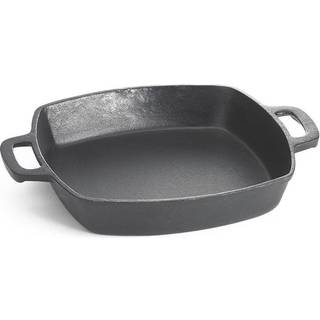 Tablecraft Forkastet 10 """" Cast Iron Square Fry Pan | Kommerckvalitet til restaurant eller hjemmekøkken brug 2 liter sort