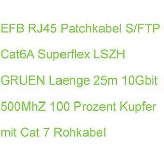 Patchkabel kat6a s/ftp lszh 25m grøn