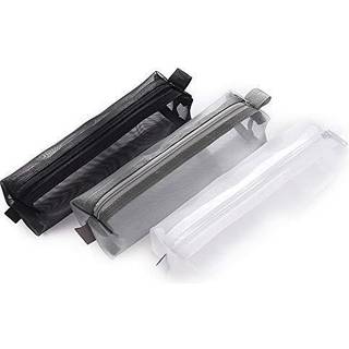 Kinhshion Mesh Pen Bag Pencil Case Makeup Tool Bag Storage Pouch Purse