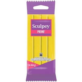 Sculpey Premo Polymer Ovn-Bake Clay Cadmium gul farvetone ikke giftig 1 lb. bar