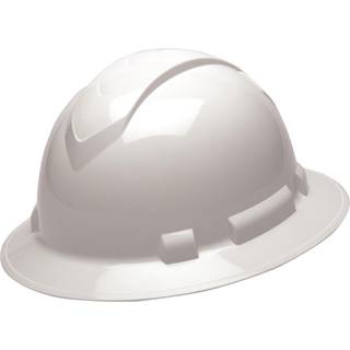 Pyramex - HP54110 Ridgeline Full Brim Hard Hat 4 -Point Ratchet Suspension White