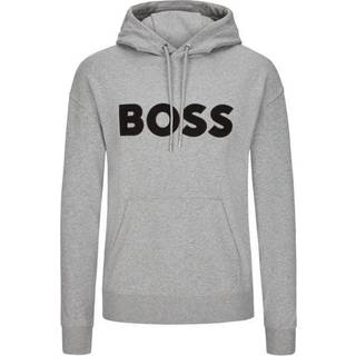 BOSS Black Herren Hoodie grau Logo und Motiv