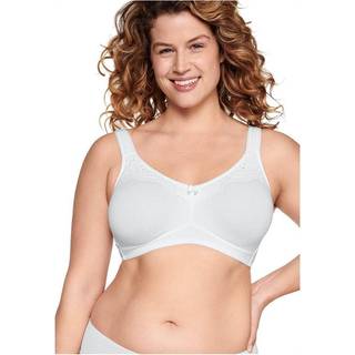 Naturana Molded Cotton Soft Bra - White - B 105