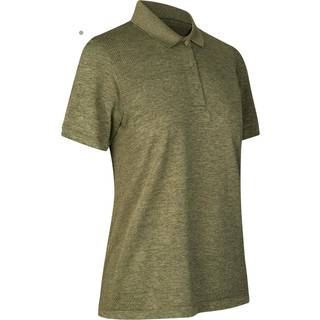 Id identity Poloshirt dame oliven melange 2xl
