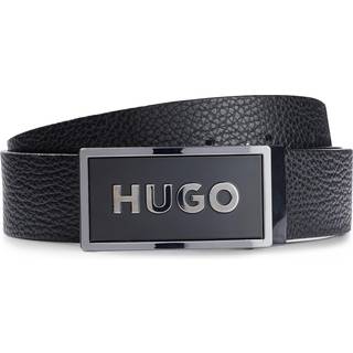 HUGO 50492032-001 Herren-Ledergürtel Schwarz Garin