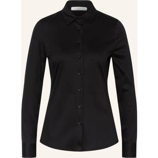 Jersey Shirt Blouse in black plain
