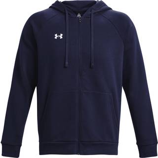 Under Armour Rival Fleece Full Zip Hoodie Hoodie Herrer størrelse S - Regular farve blå