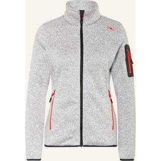 Knit Fleece Jacket W Argento/Campari (36)