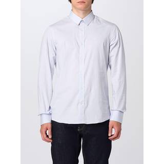 Slim Poplin Stretch Shirt - BLUE - XS