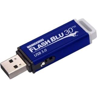 Kanguru Flashblu30 W/write Protect Switch 32gb Usb Type-a Blå