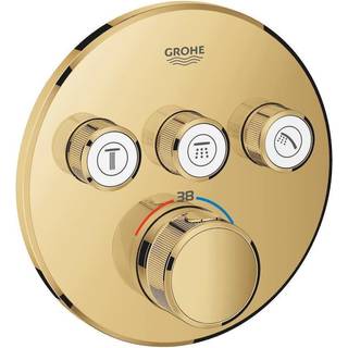 Grohe Grohtherm SmartControl Termostat til indbygning med tre ventiler i poleret messing