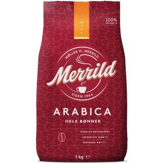 Merrild Arabica kaffe 1000 hele kaffebønner