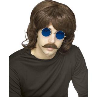 Braune 70er Jahre Perücke