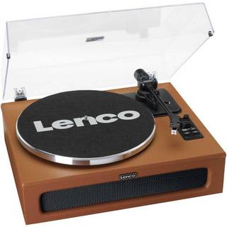 Lenco LS-430 pladespiller med højttalere, læderbeklædning | Sort | PRIS-MATCH