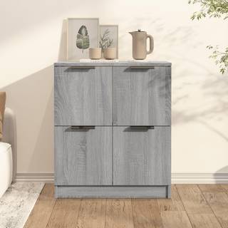 skænk 60x30x70 cm konstrueret træ grå sonoma-eg