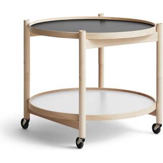 Brdr. Krüger Bølling Tray Table model 60 rullebord base, ubehandlet understel i bøg