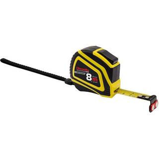 DIESELLA Båndmål 8Mx25MM Gummibelagt ABS hus med Auto-Lock og magnet (MID Klasse II)